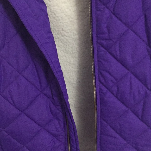 purple vest with soft wool inside - Picture 3 of 5